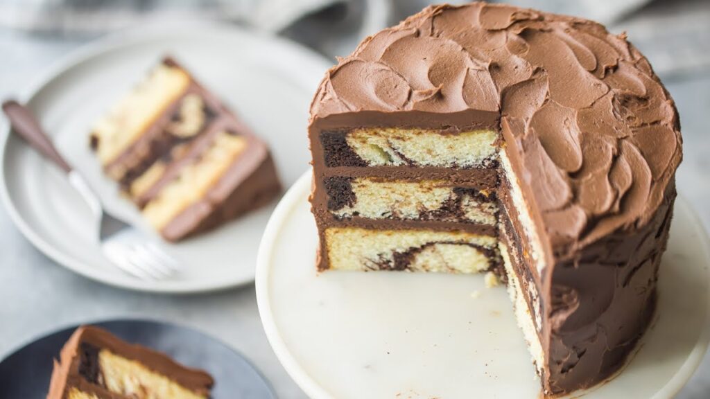 Cara Praktis Bikin Anabolic Layered Choco Marble Cake Anti Gagal