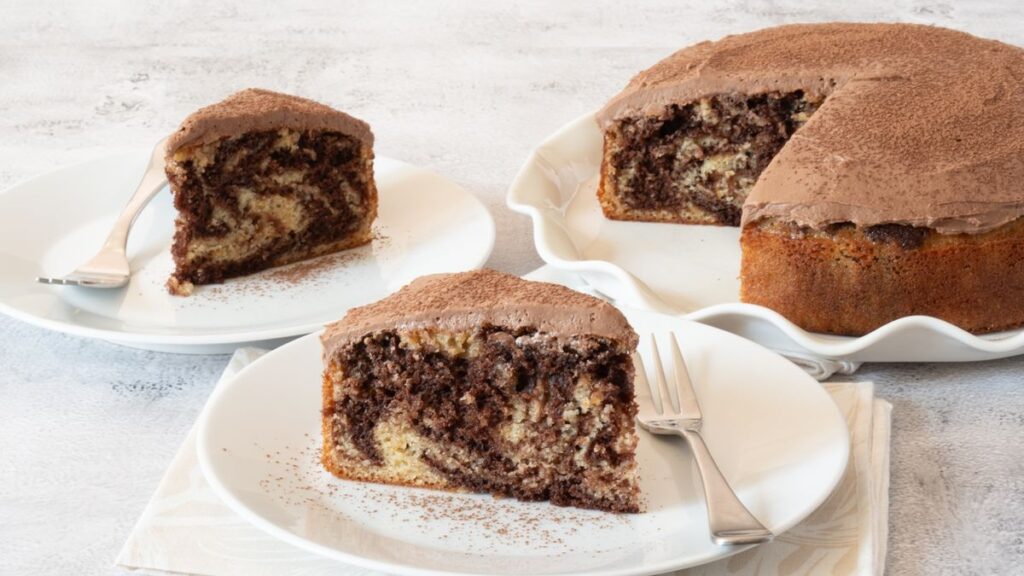 Cara Praktis Bikin Anabolic Layered Choco Marble Cake Anti Gagal