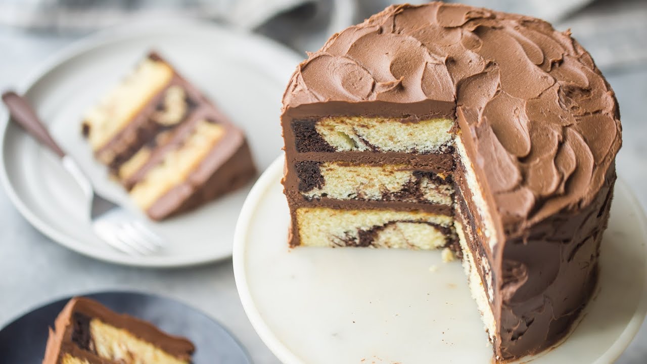 Cara Praktis Bikin Anabolic Layered Choco Marble Cake Anti Gagal